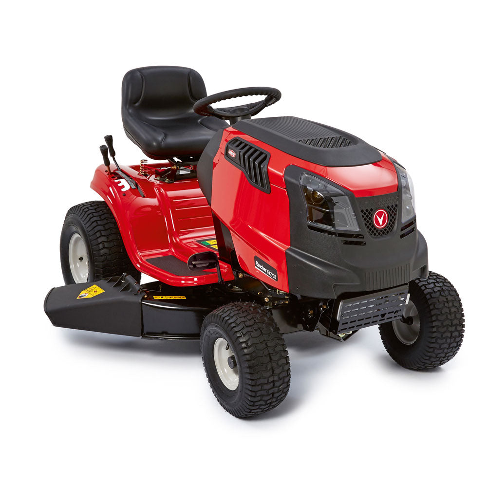 Simple robust controls, the Rover Rancher 38 Auto Ride On Mower is a joy. Whether mowing small or large areas, you'll love mowing the lawn! Delivering essential comfort features along with a large 38" cutting deck, powerful 547cc Rover engine & CVT Automatic Trans. 5 year Rover warranty. Test drive Mower City Albury.123