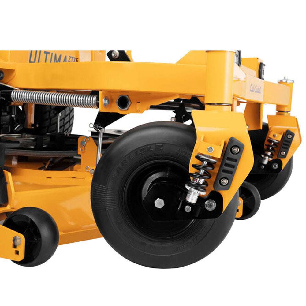 The Cub Cadet Ultima ZTX5 54. Cutting edge design with commercial grade features-5 4" 10 G fabricated steel deck, ROPS bar & dual ZT3200 transmission-the ultimate in durability with many ergonomic features built in. Ideal for a wide range of blocks & terrains. At Mower City Albury. 3 years domestic /2 Year commercial Warranty. 123
