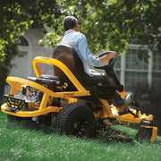 With the Cub Cadet ZTS1 42 Zero Turn Ride On Mower, there is a no compromise.  Ideal for large residential & up to 5 acres. The unique combination of zero turn agility and stable safe handling on slopes makes the ZTS1 42 a perfect mower for challenging terrain. Steering wheel control & 4 wheel steering. 3 Year Warranty.123