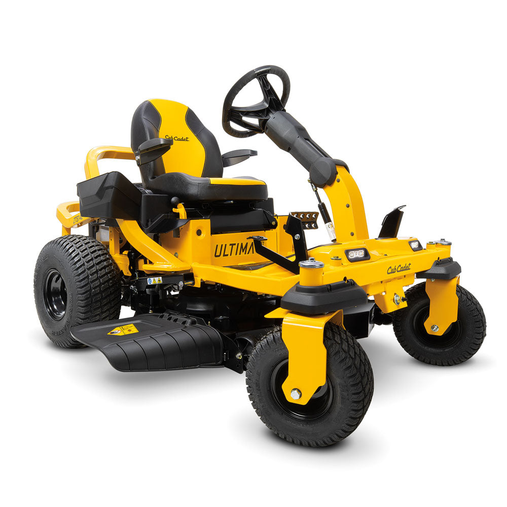 With the Cub Cadet ZTS1 42 Zero Turn Ride On Mower, there is a no compromise.  Ideal for large residential & up to 5 acres. The unique combination of zero turn agility and stable safe handling on slopes makes the ZTS1 42 a perfect mower for challenging terrain. Steering wheel control & 4 wheel steering. 3 Year Warranty.123